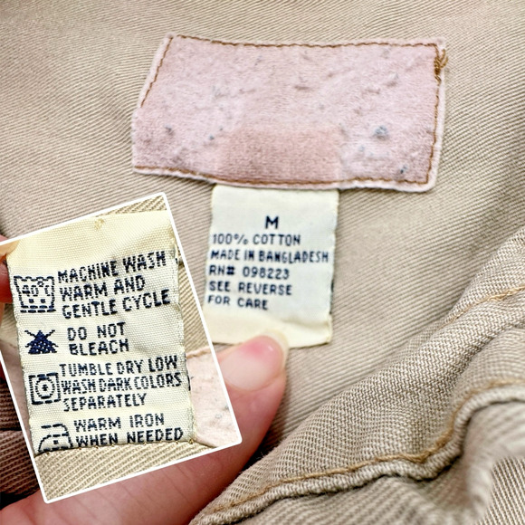 Magellan Shooting Shirt Quilted Khaki Long Sleeves Men M Outdoors Skeet Hunting - Picture 8 of 9